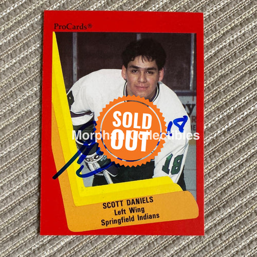 Scott Daniels - Autographed Card 1990 Procard