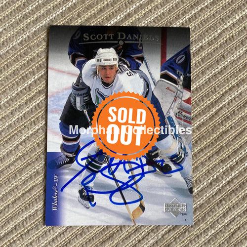 Scott Daniels - Autographed Card Ud 1995-96