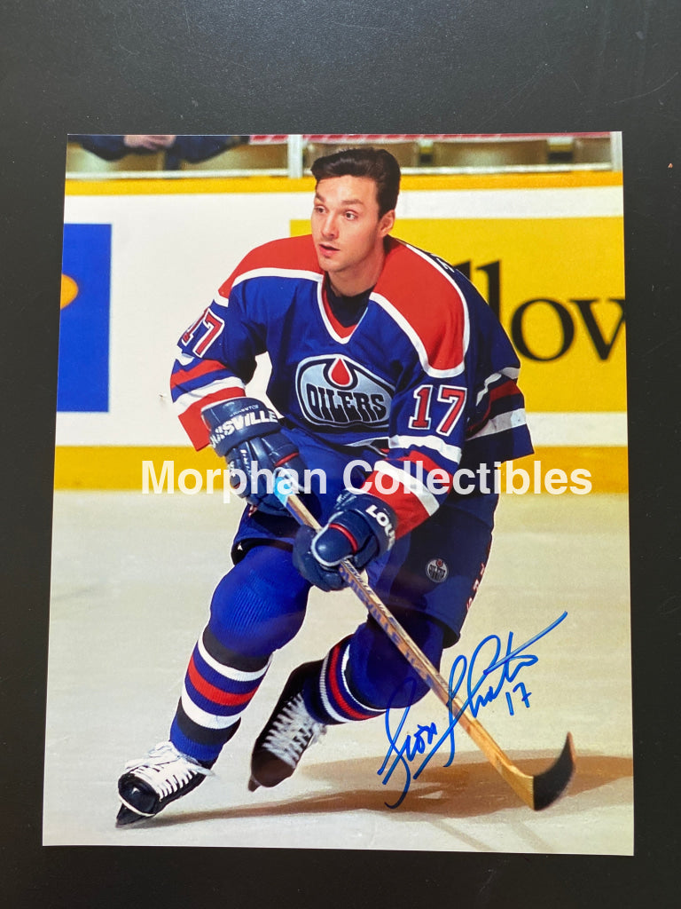 Scott Thornton- Autographed Photo - Edmonton Oilers 8X10