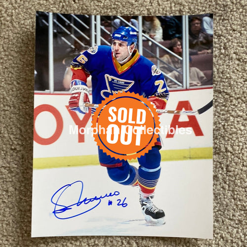 Sergio Momesso - Autographed 8X10 Photo St Louis Blues