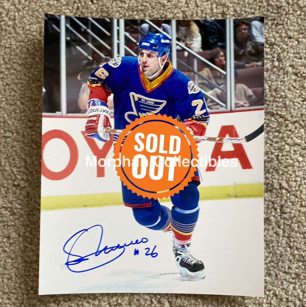 Sergio Momesso - Autographed 8X10 Photo St Louis Blues