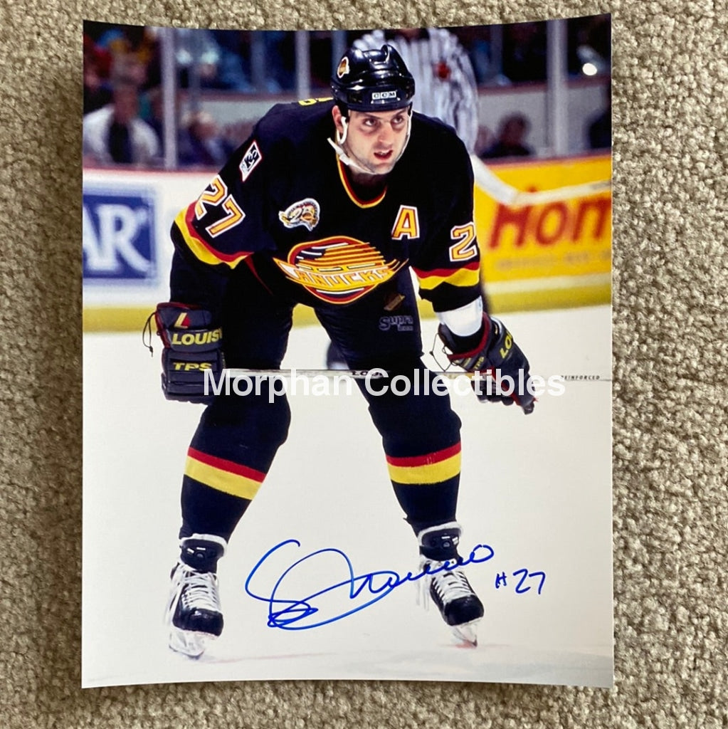 Sergio Momesso - Autographed 8X10 Photo Vancouver Canucks