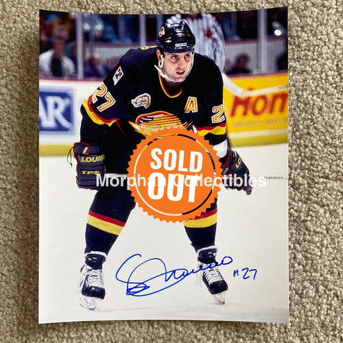 Sergio Momesso - Autographed 8X10 Photo Vancouver Canucks