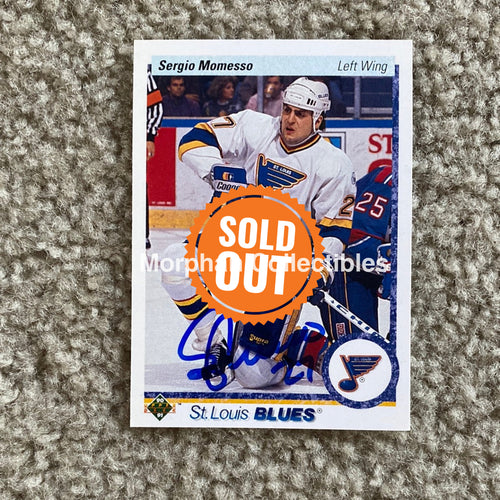 Sergio Momesso - Autographed Card 1990-91 Upper Deck