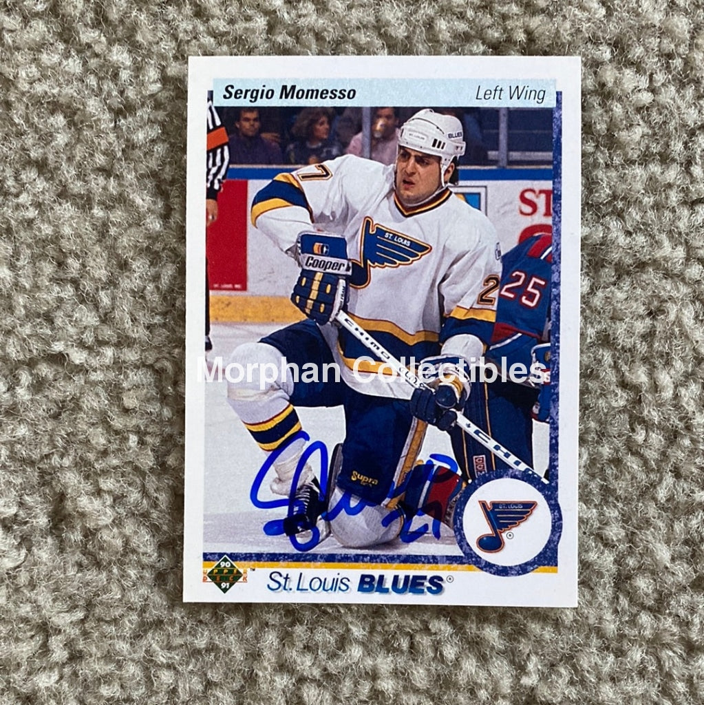 Sergio Momesso - Autographed Card 1990-91 Upper Deck