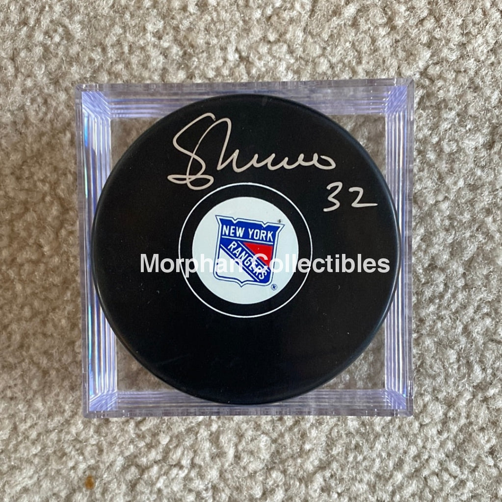 Sergio Momesso - Autographed Puck New York Rangers