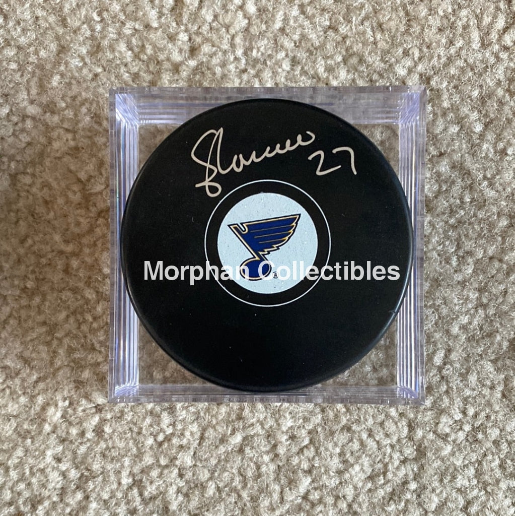 Sergio Momesso - Autographed Puck St Louis Blues