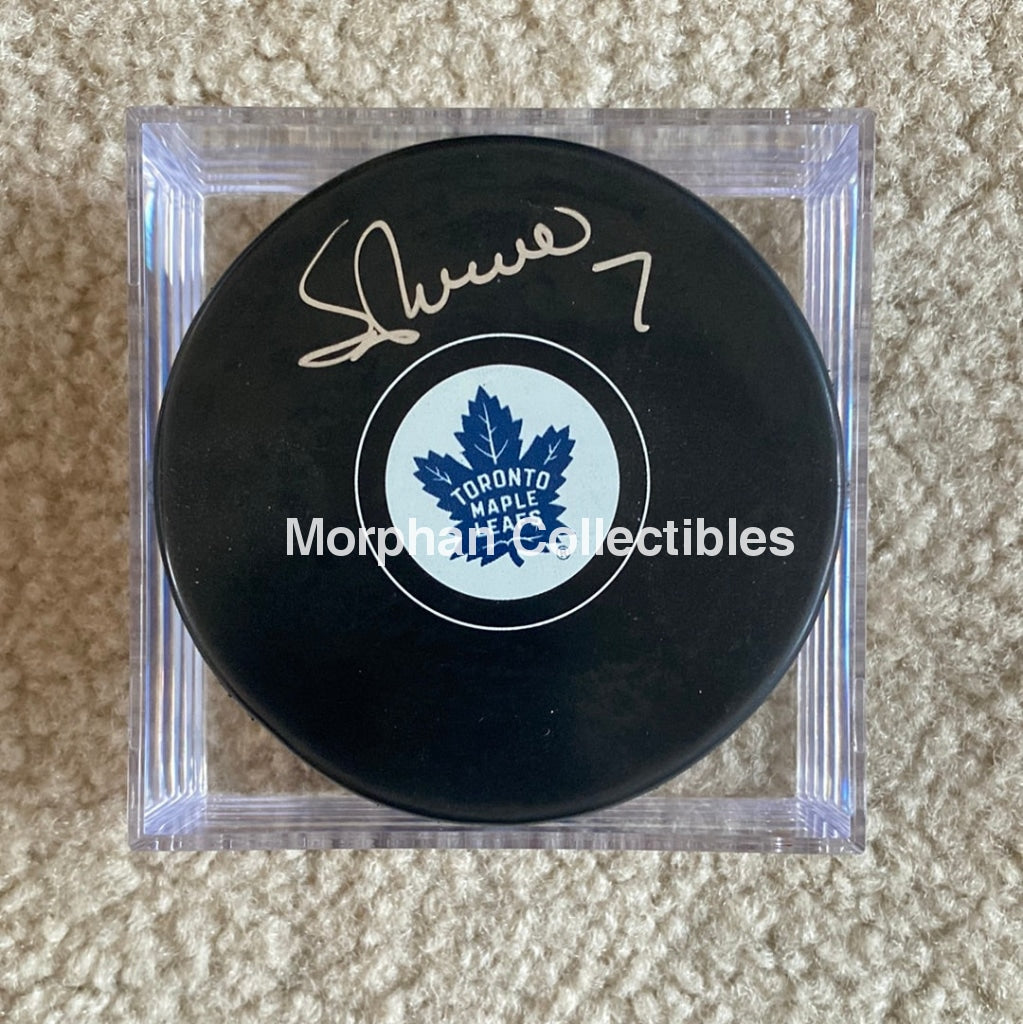 Sergio Momesso - Autographed Puck Toronto Maple Leafs