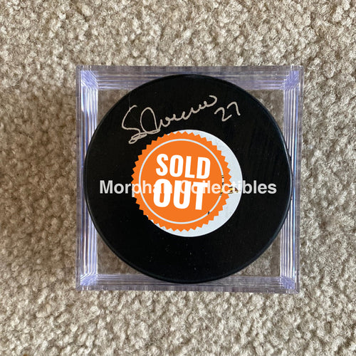 Sergio Momesso - Autographed Puck Vancouver Canucks