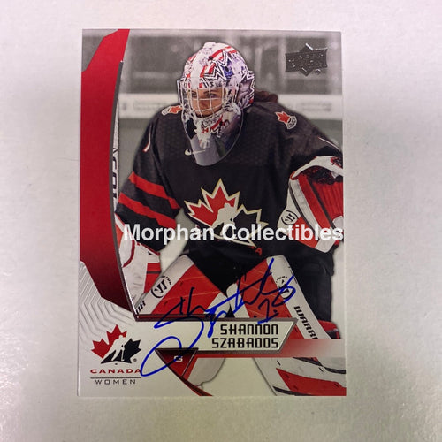 Shannon Szabados - Autographed Card Team Canada