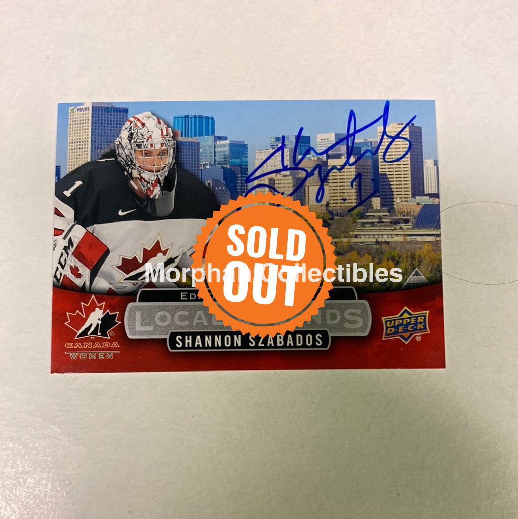 Shannon Szabados - Autographed Card Team Canada