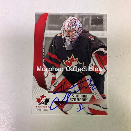 Shannon Szabados - Autographed Card Team Canada