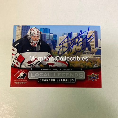 Shannon Szabados - Autographed Card Team Canada