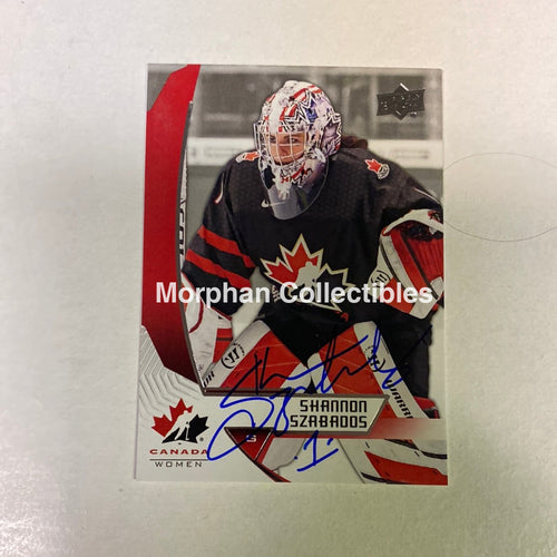 Shannon Szabados - Autographed Card Team Canada