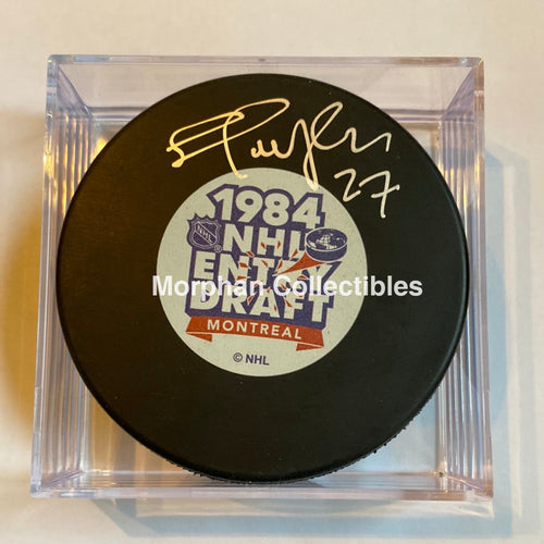 Shayne Corson - Autographed 1984 Nhl Draft Puck