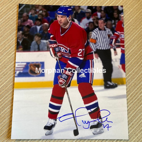 Shayne Corson - Autographed Montreal Canadiens 8X10 Photo