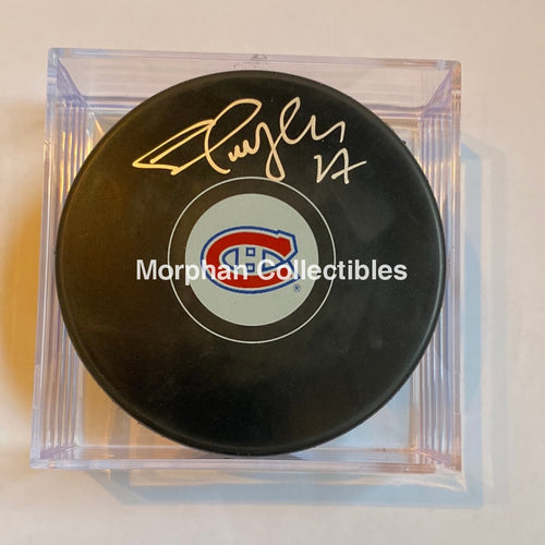 Shayne Corson - Autographed Montreal Canadiens Puck