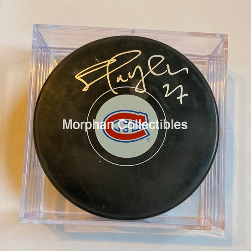 Shayne Corson - Autographed Montreal Canadiens Puck