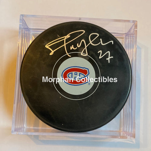 Shayne Corson - Autographed Montreal Canadiens Puck