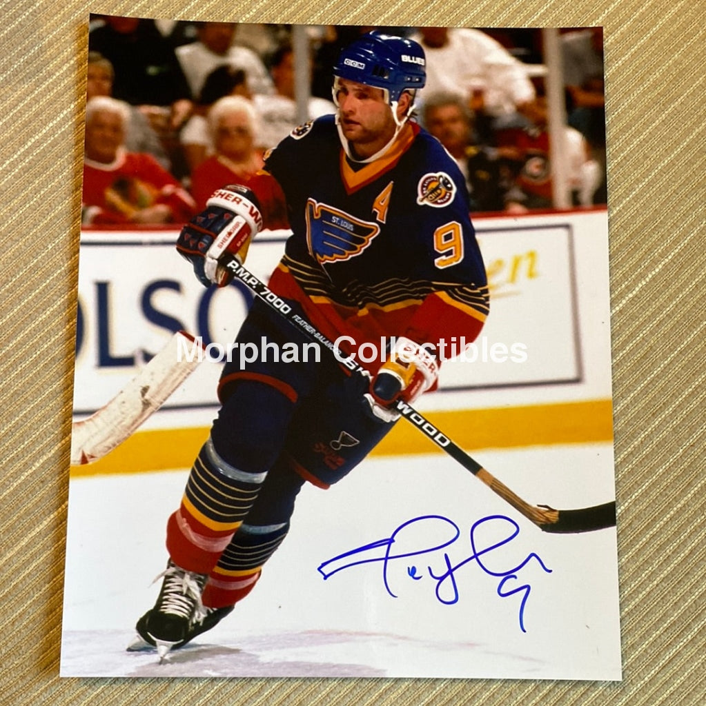 Shayne Corson - Autographed St Louis Blues 8X10 Photo