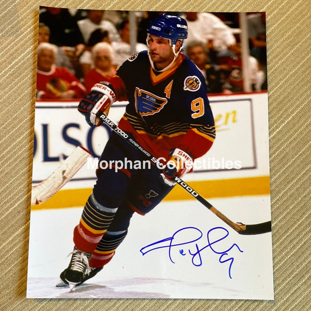 Shayne Corson - Autographed St Louis Blues 8X10 Photo