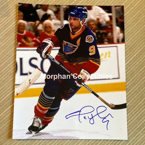 Shayne Corson - Autographed St Louis Blues 8X10 Photo