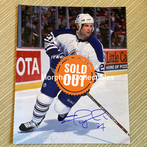 Shayne Corson - Autographed Toronto Maple Leafs 8X10 Photo