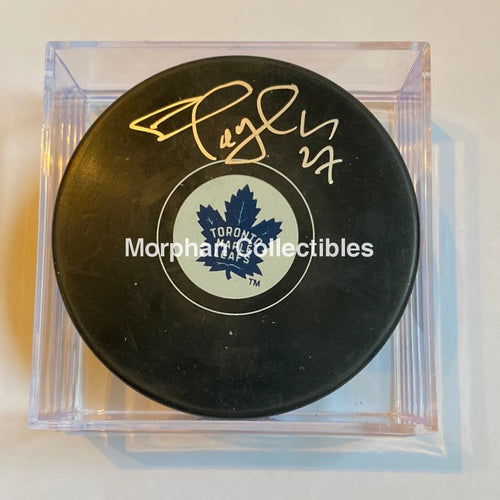 Shayne Corson - Autographed Toronto Maple Leafs Puck