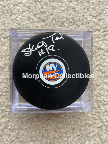 Skeeter Teal - Autographed Puck New York Islanders