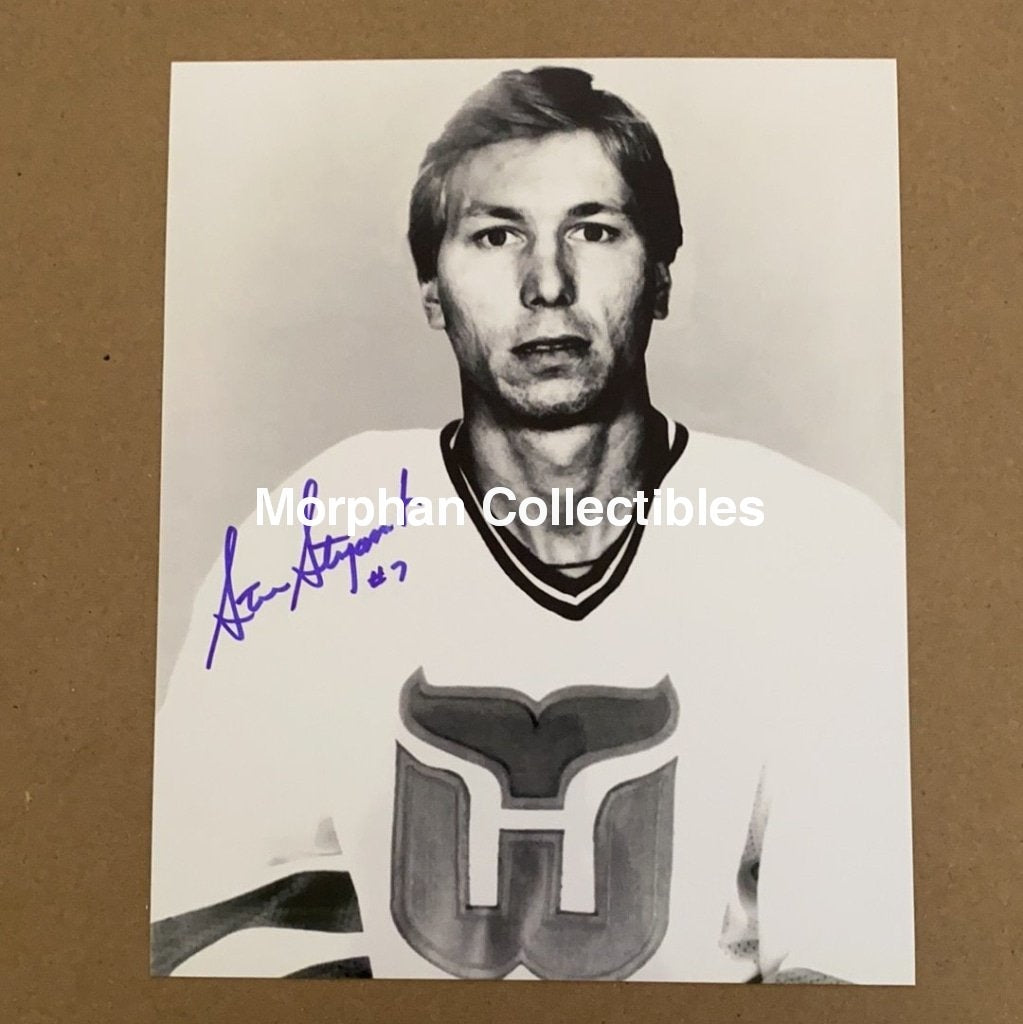 Steve Stoyanovich Signed Photos Hartford Whalers Card