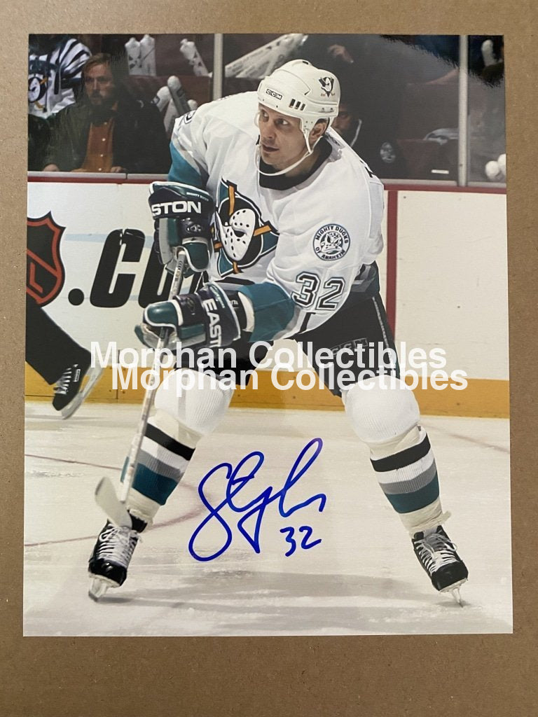 Steve Thomas - Autographed 8X10 Photo Anaheim Ducks #2