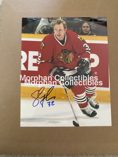 Steve Thomas - Autographed 8X10 Photo Chicago Blackhawks #2
