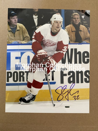 Steve Thomas - Autographed 8X10 Photo Detroit Red Wings #1