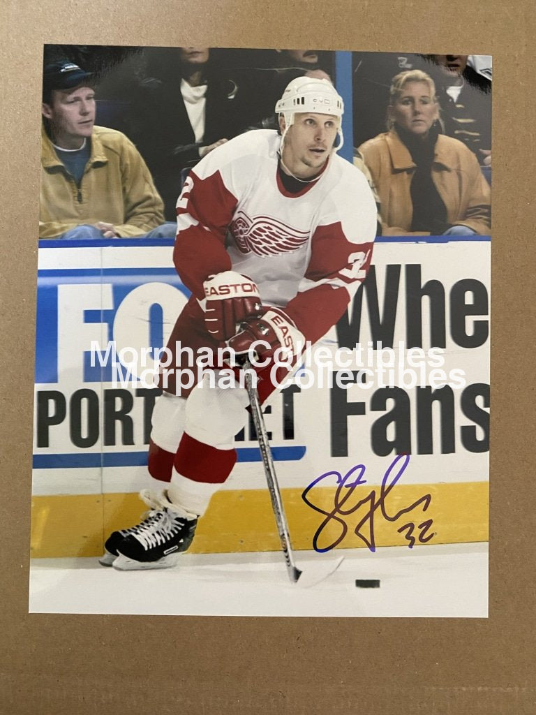 Steve Thomas - Autographed 8X10 Photo Detroit Red Wings #1