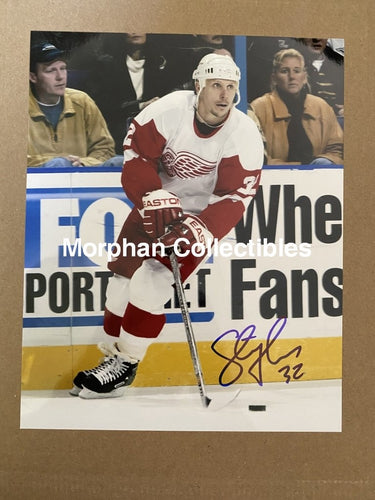 Steve Thomas - Autographed 8X10 Photo Detroit Red Wings #1