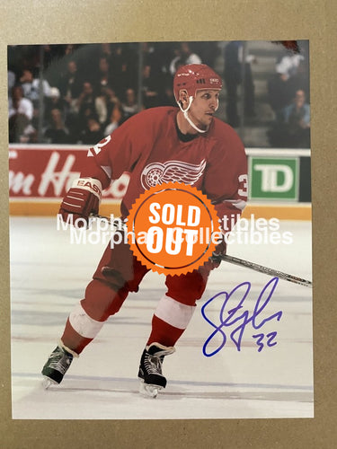 Steve Thomas - Autographed 8X10 Photo Detroit Red Wings #2
