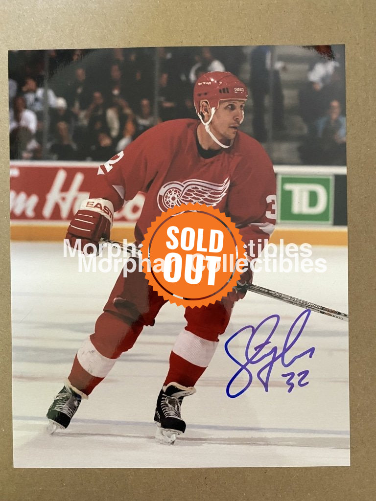 Steve Thomas - Autographed 8X10 Photo Detroit Red Wings #2