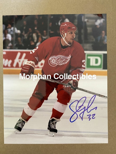 Steve Thomas - Autographed 8X10 Photo Detroit Red Wings #2