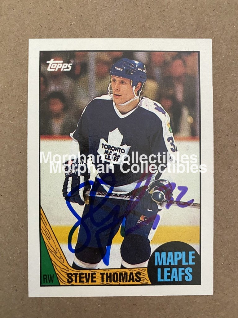 Steve Thomas - Autographed Card 1987-88 Topps #1