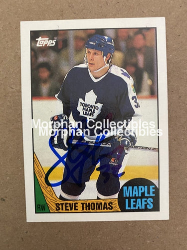 Steve Thomas - Autographed Card 1987-88 Topps #2