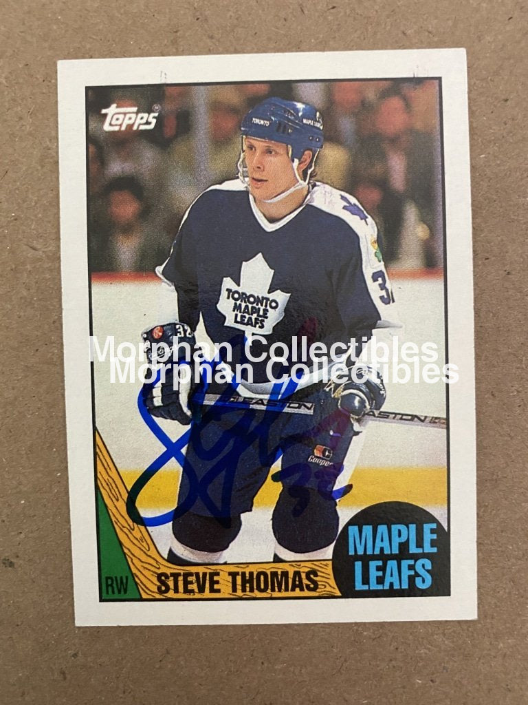 Steve Thomas - Autographed Card 1987-88 Topps #2