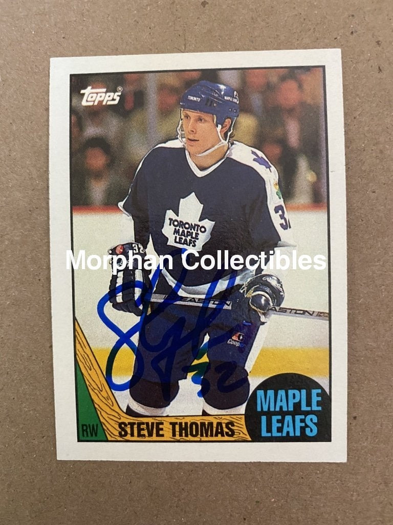 Steve Thomas - Autographed Card 1987-88 Topps #3