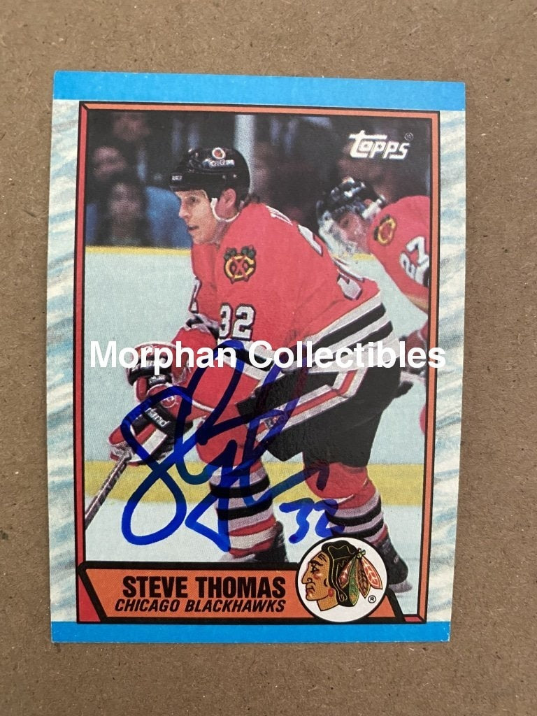 Steve Thomas - Autographed Card 1989-90 Topps #3