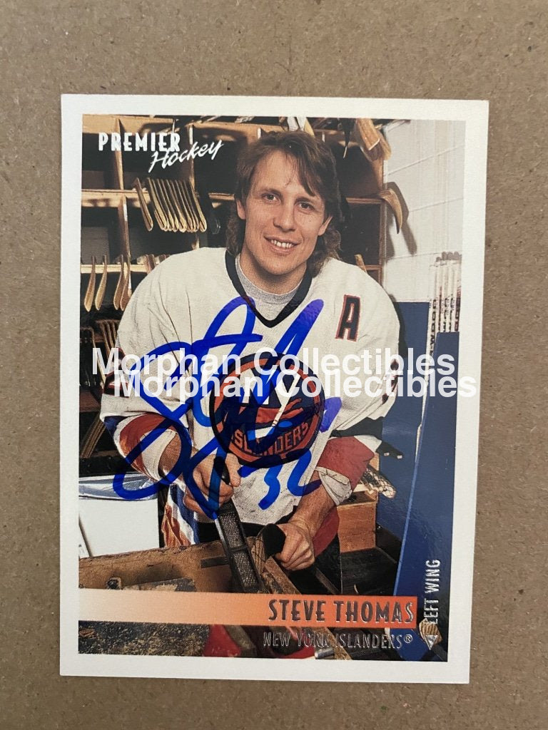 Steve Thomas - Autographed Card 1994-95 Premier