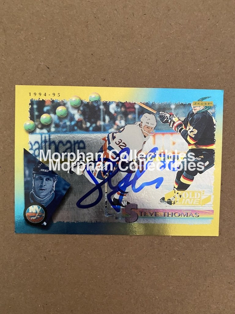 Steve Thomas - Autographed Card 1994-95 Score