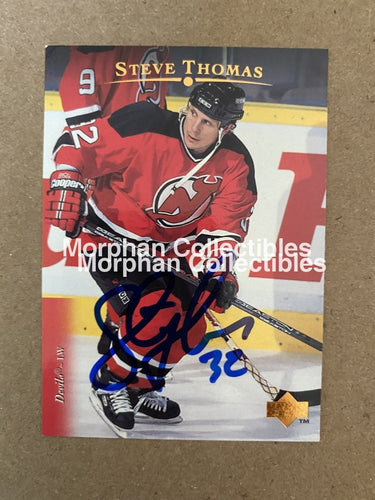 Steve Thomas - Autographed Card 1995-96 Upper Deck