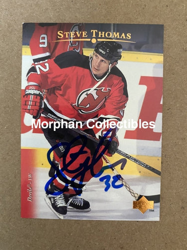 Steve Thomas - Autographed Card 1995-96 Upper Deck