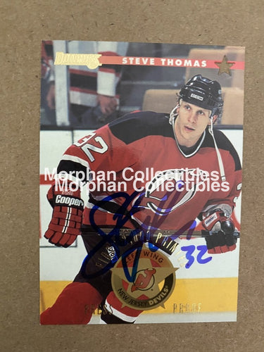 Steve Thomas - Autographed Card 1996-97 Donruss
