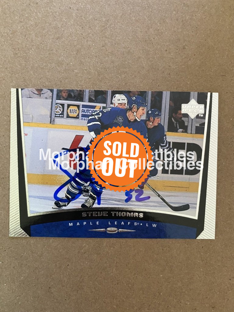 Steve Thomas - Autographed Card 1998-99 Upper Deck