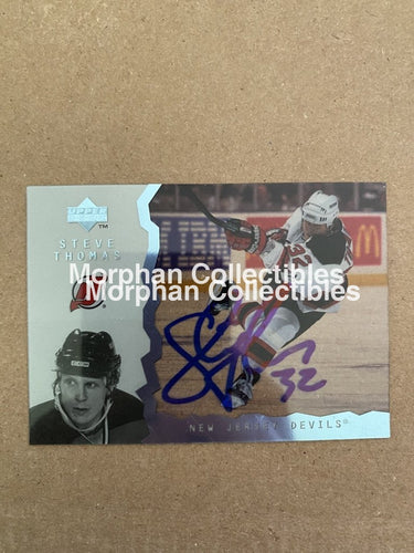 Steve Thomas - Autographed Card 1998 Upper Deck Clear